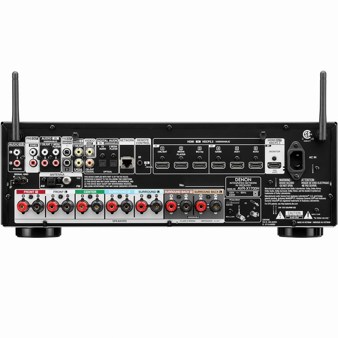 Ресивер Denon AVR-X1700H Black - рис.3