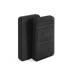 Портативный аккумулятор Art.Lebedev Пауэрбанкус black внешний аккумулятор c беспроводной зарядкой 5000 mah (рис. заряд)_OpenBox