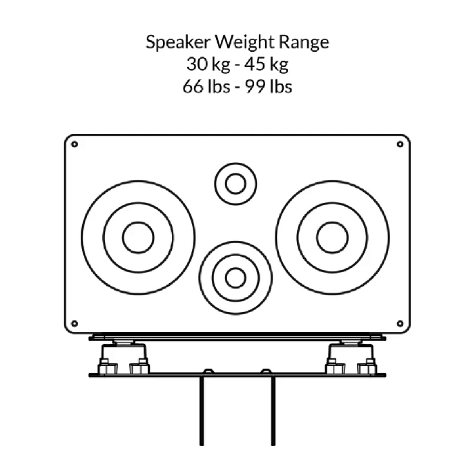 Стойки под акустику Space Lab Large Platform (Heavy Isolators) Black - рис.4
