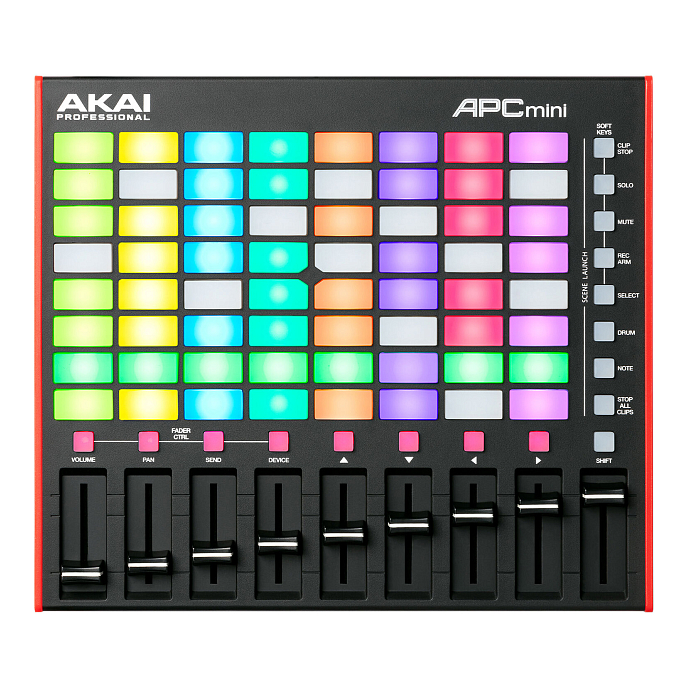 MIDI-клавиатура AKAI PRO APC Mini MK2 Black Red - рис.0
