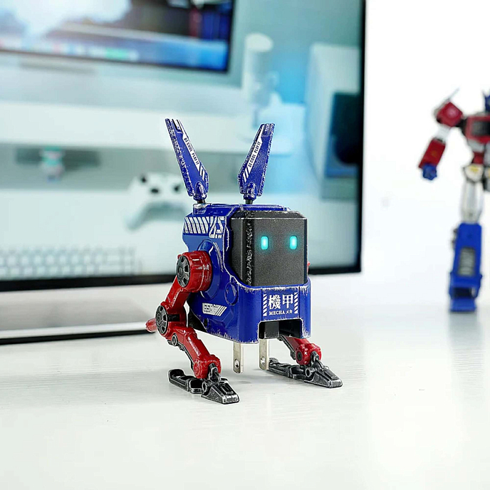 Сетевое зарядное устройство Gravastar Alpha65 War Damaged Blaze Blue - рис.3