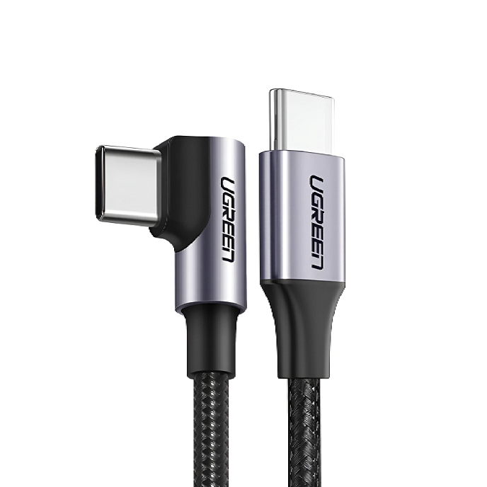 Кабель Ugreen US255 USB-C - USB-C Black/Grey 3m - рис.0