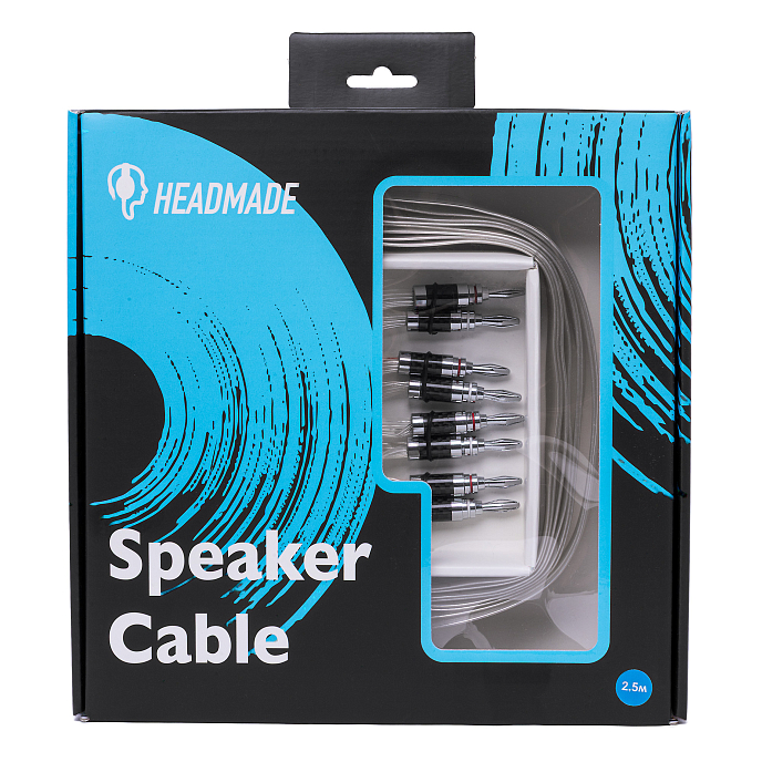 Кабель HeadMade Speaker Cable Silver flat Bn/Bn 2m - рис.4