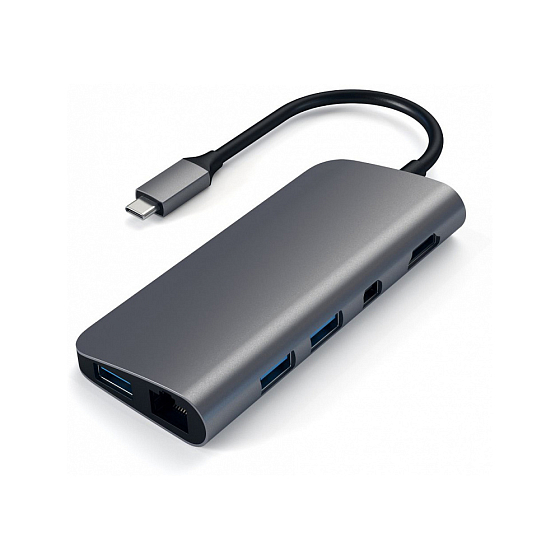 USB HUB Satechi Aluminum USB-C Multimedia Adapter Space Grey - рис.0