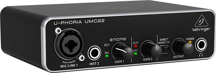 Аудиоинтерфейс BEHRINGER UMC22 - рис.1