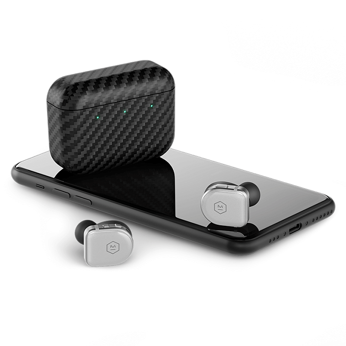 Беспроводные наушники Master & Dynamic MW08 Sport Silver Sapphire Glass - рис.4