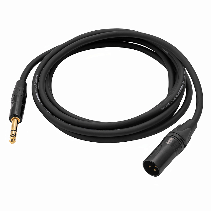 Кабель HeadMade Pro XLR-M - 6.3mm stereo Black 3m - рис.2