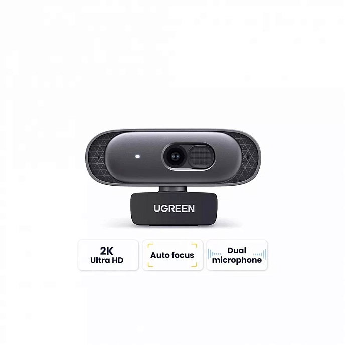 Видеокамера Ugreen CM778 (35626) USB HD Camera Grey - рис.2