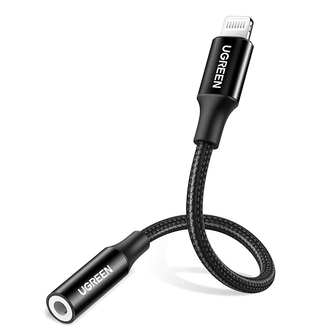 Кабель UGREEN Lightning - 3.5mm Cable Black - рис.0