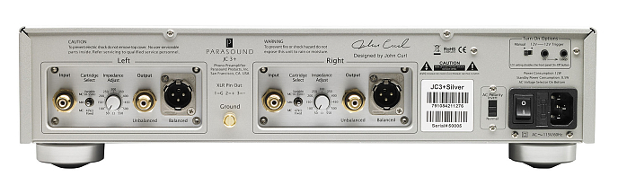 Фонокорректор Parasound JC3 Plus Silver - рис.2