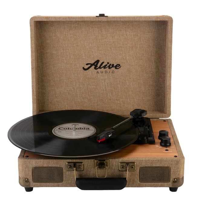 Проигрыватель винила Alive Audio GLAM The Canvas Edition mocca виниловый проигрыватель c bluetooth (SN 87195468945543187816)_Уценка - рис.0