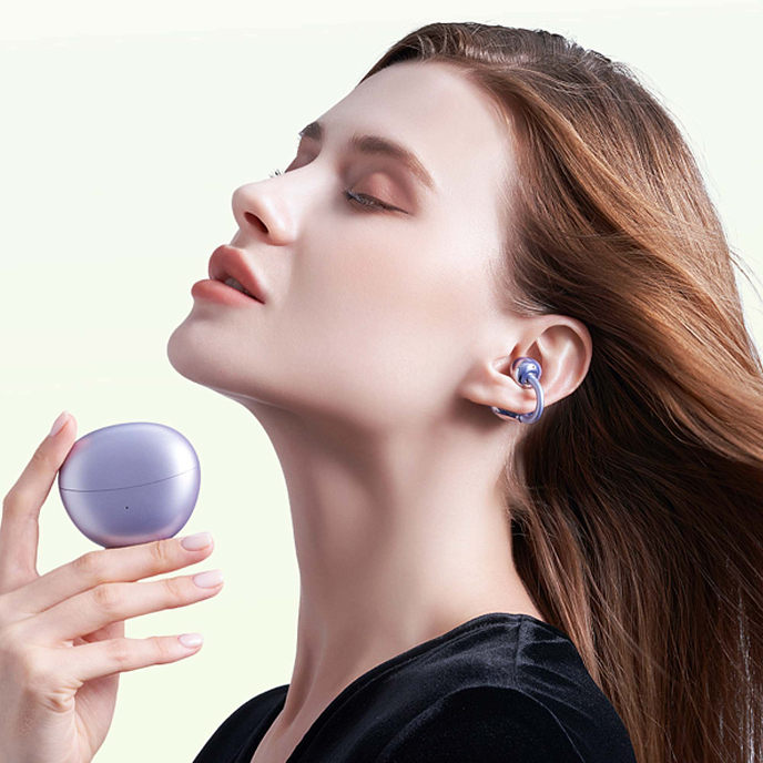 Беспроводные наушники Honor Choice Earbuds Clip Purple - рис.9