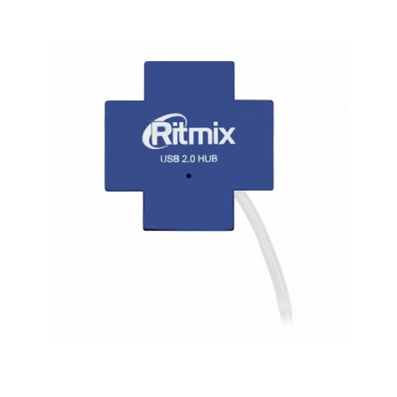 USB HUB Ritmix CR-2404 Blue - рис.0
