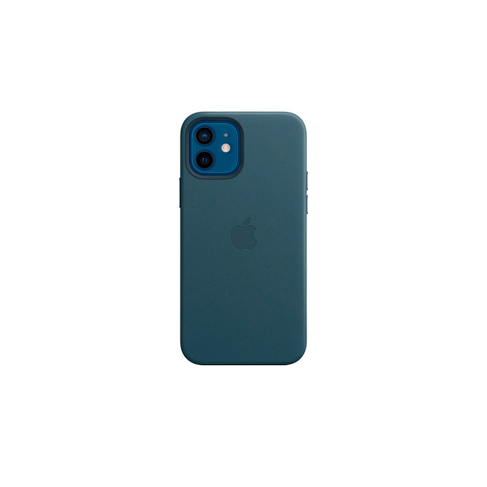 Чехол для смартфонов Apple iPhone 12 + 12 Pro Leather Case with MagSafe Baltic Blue - рис.0