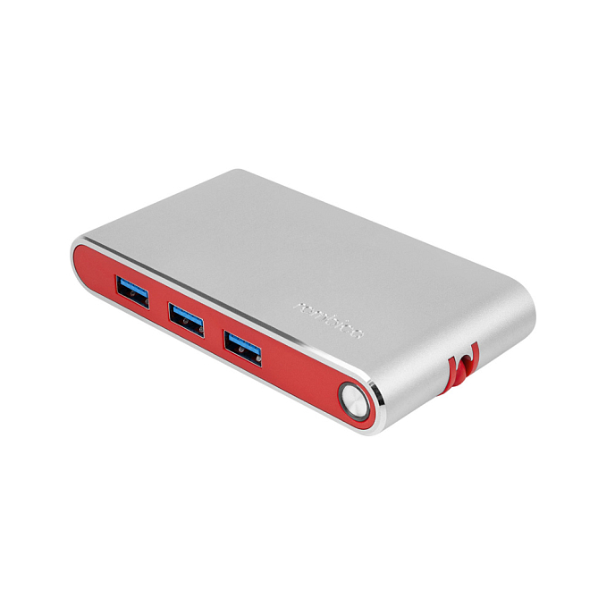 USB HUB Rombica USB-C Hermes Red - рис.1