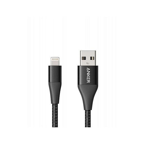 Кабель Anker Powerline+ II USB-A - Lightning Cable 0.9 m Black - рис.0