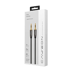 Кабель Caweon VISARIO GG-2M Grey Jack 3.5mm (m) - Jack 3.5mm (m) 2m