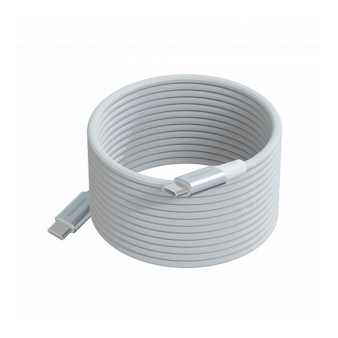 Кабель Magssory Link C USB-C - USB-C 240W White 2.4m - рис.0