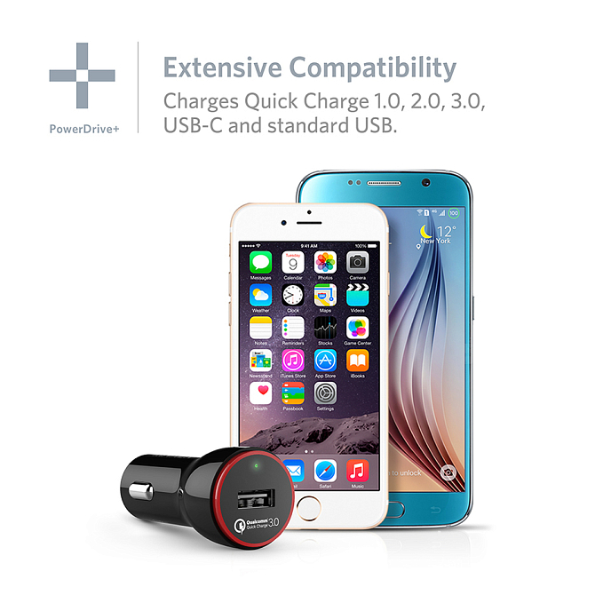 Автомобильное зарядное устройство Anker PowerDrive+ 1 USB Quick Charge 3.0 (A2210012) - рис.7