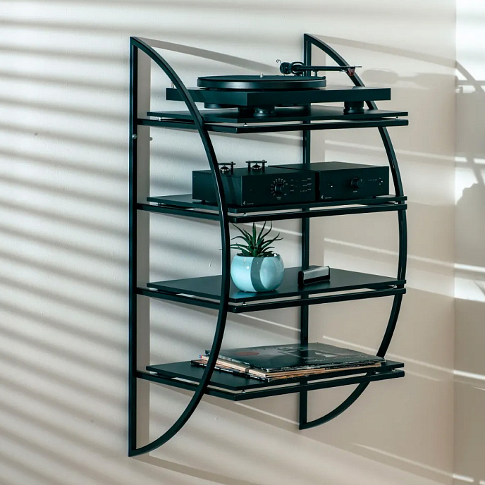 Полка для винилового проигрывателя Pro-Ject Wall Mount Rack 5-4 Black - рис.1