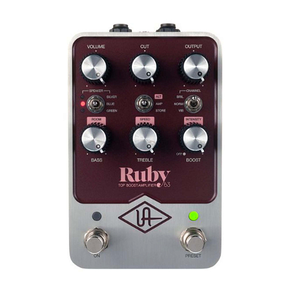 Студийное оборудование Universal Audio Ruby 63 Top Boost Amp - рис.0