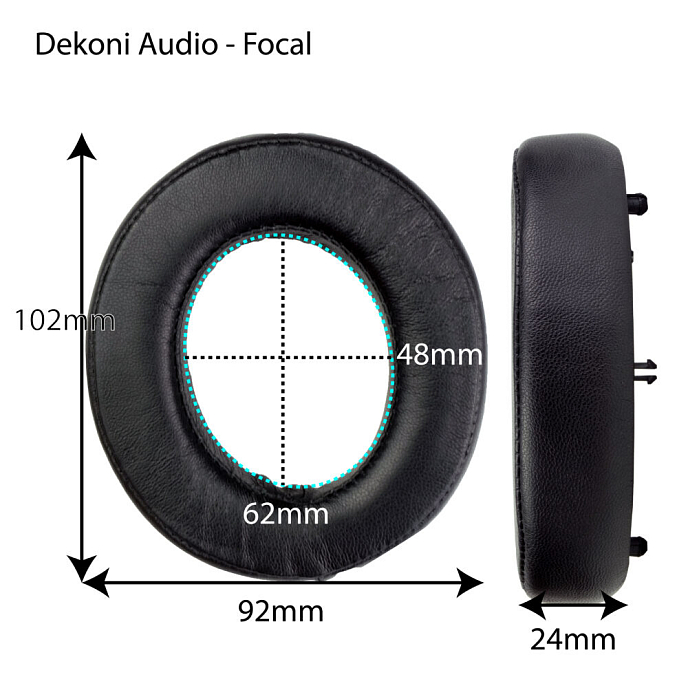 Амбушюры Dekoni Audio Hybrid Ear Pad Set for Focal - рис.1