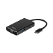 USB HUB Rombica Type-C M6 Type-C Black - рис.1