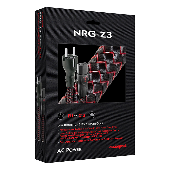 Кабель AudioQuest NRG-Z3 C13 1m - рис.1