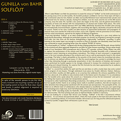 Виниловая пластинка Gunilla von Bahr – Solflojt - AudioNautes LP