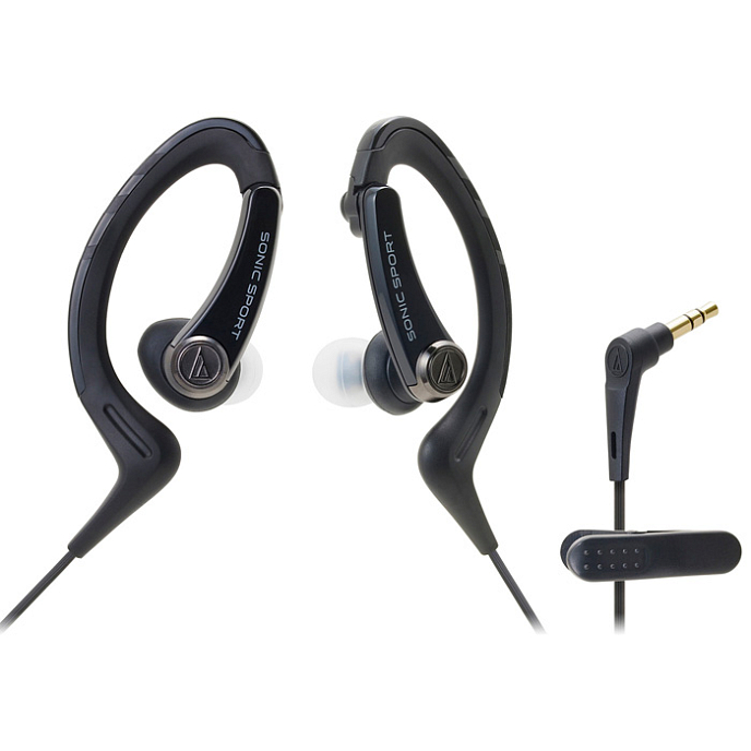 Наушники AUDIO-TECHNICA ATH-SPORT1 Black - рис.0