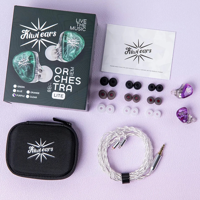 Наушники внутриканальные Kiwi Ears Orchestra Lite Purple - рис.10