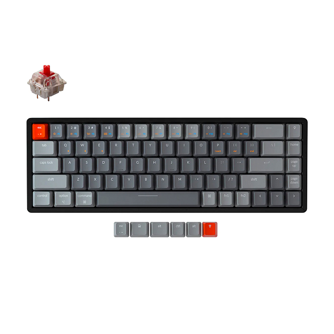 Клавиатура Keychron K6P-J1 Gateron G Pro Red Switch RGB - рис.0