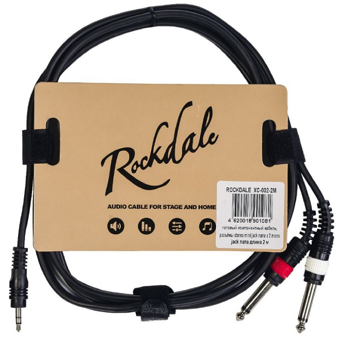 Кабель ROCKDALE XC-002-2M 2m Black - рис.0