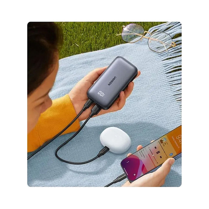 Внешний аккумулятор Ugreen PB502 (25185) 10000mAh 30W Grey - рис.7