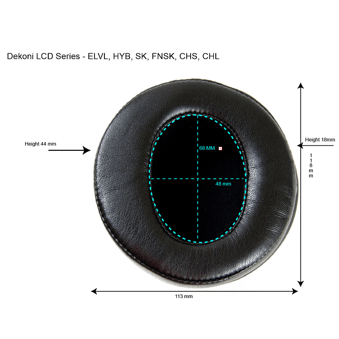 Амбушюры Dekoni Audio Elite Hybrid Ear Pad Set for Audeze LCD Series - рис.1