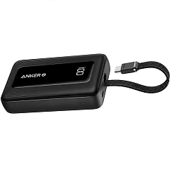 Внешний аккумулятор Anker Zolo Power Bank 10K 30W (Built-In USB-C Cable) Black