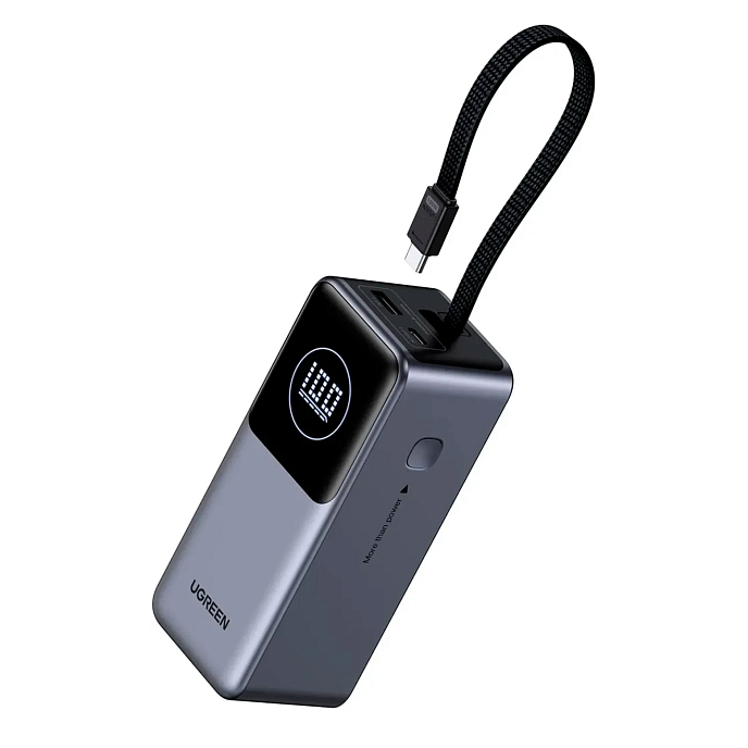Внешний аккумулятор UGREEN PB723 20000mAh 130W Grey Cosmos - рис.0