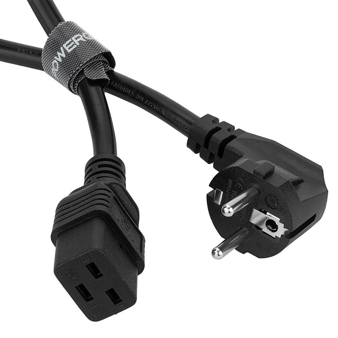 Кабель Powergrip PowerCord EUR IEC-C19 2m - рис.1