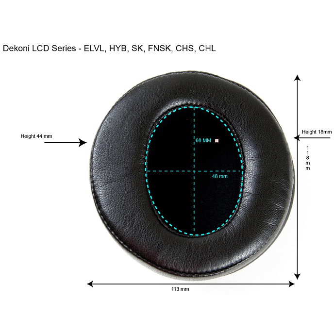 Амбушюры Dekoni Audio Elite Velour for Audeze LCD Series - рис.1
