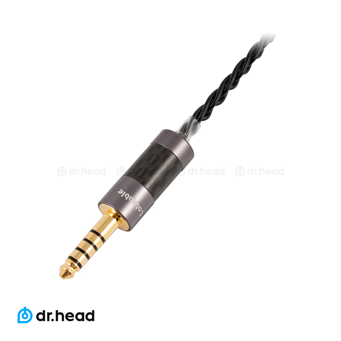 Кабель Labkable Silver Black mmcx - 4.4 mm - рис.1