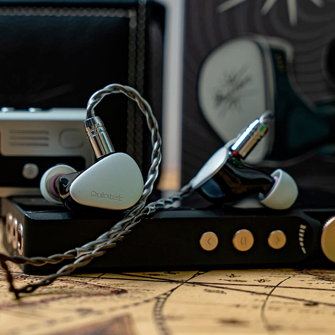 Наушники внутриканальные Kiwi Ears Quintet Black/Silver - рис.11