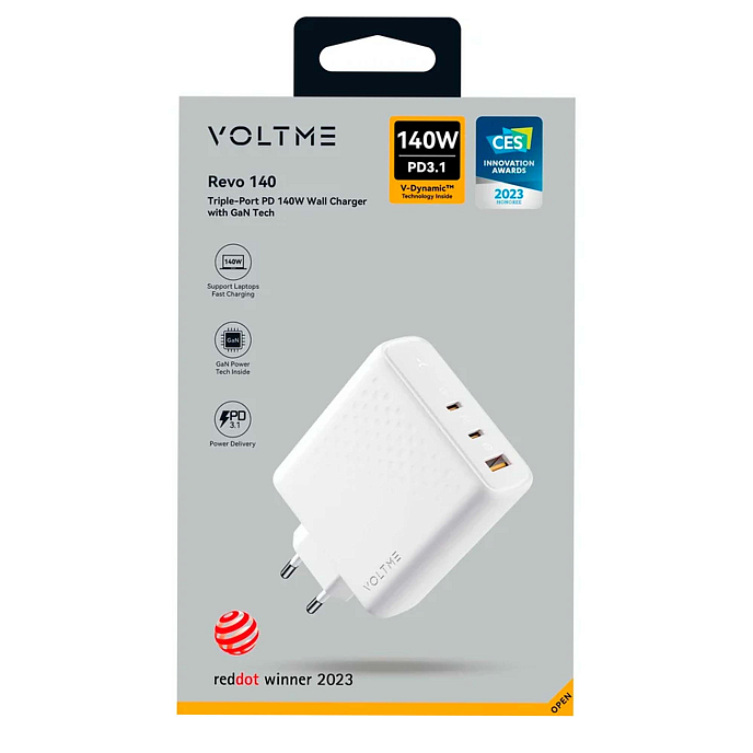 Сетевое зарядное устройство VOLTME Revo 140CCA White - рис.2