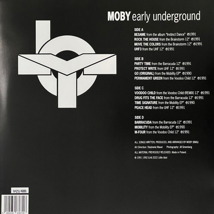 Виниловая пластинка Moby - Early Underground - 2LP - рис.1