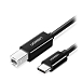 Кабель Ugreen US241 (80811) USB-C to USB-B Black 1m - рис.0