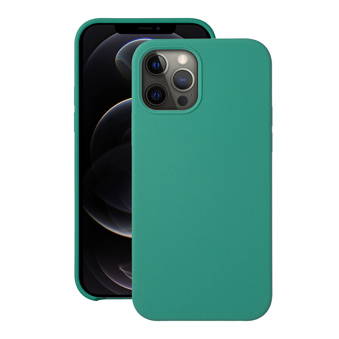 Чехол для смартфонов Deppa Liquid Silicone for Apple iPhone 12-12 Pro Green - рис.2