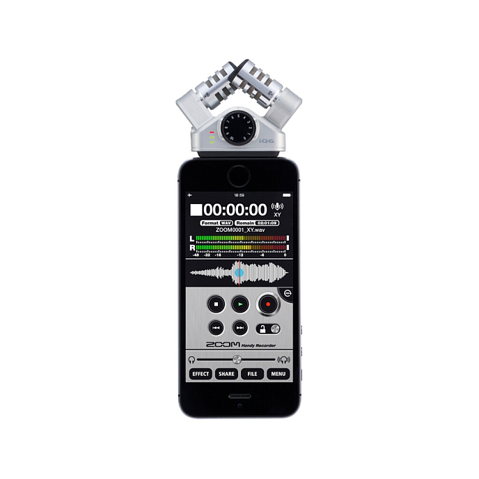 Микрофон для iOS-устройств Zoom iQ6 Silver - рис.5