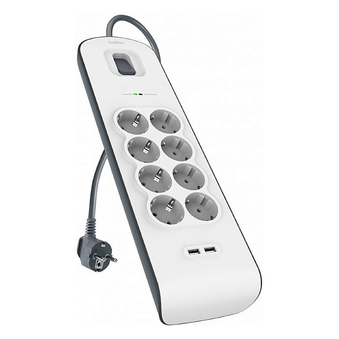 Сетевой фильтр Belkin Surge Protectors BSV804vf2M - рис.0