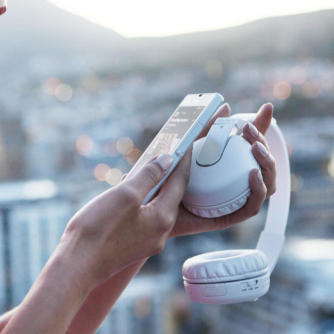 Беспроводные наушники Sony DR-BTN200 White - рис.3