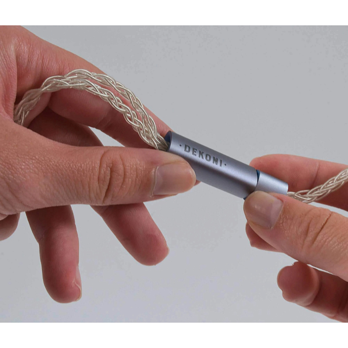 Кабель Dekoni Audio Postsplit 3.5mm Silver Braided - рис.4