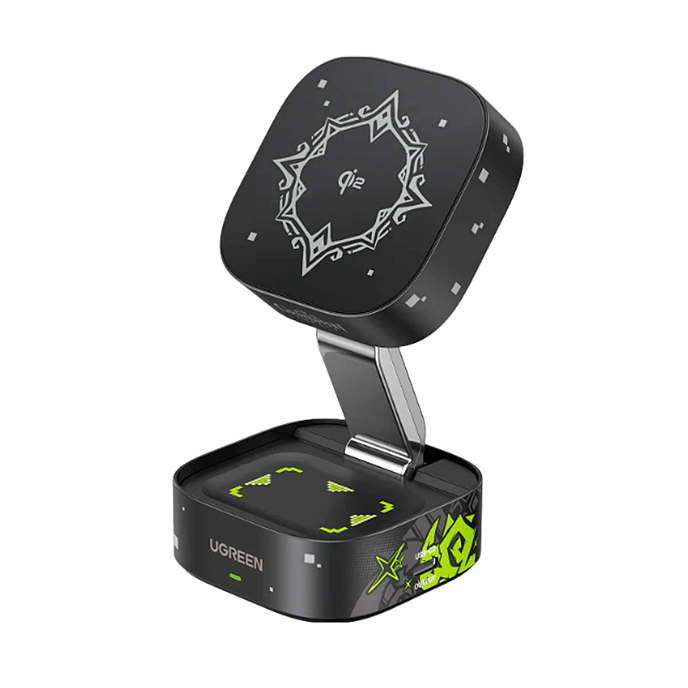 Зарядное устройство UGREEN W702 Genshin Impact Edition 2-in-1 Magnetic серый - рис.0